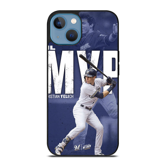 CHRISTIAN YELICH MILWAUKEE BREWERS FOOTBALL 2 iPhone 13 Case Cover