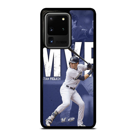 CHRISTIAN YELICH MILWAUKEE BREWERS FOOTBALL 2 Samsung Galaxy S20 Ultra Case Cover