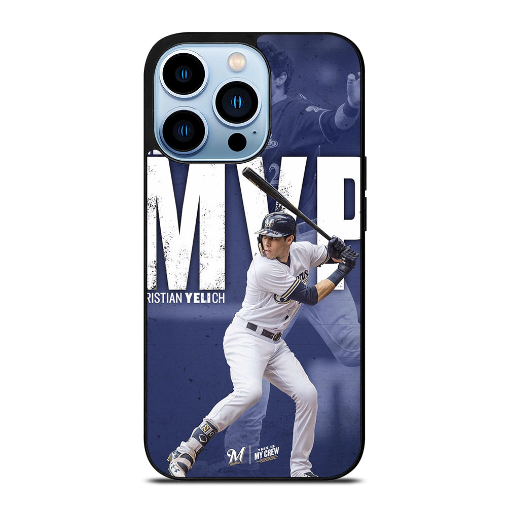 CHRISTIAN YELICH MILWAUKEE BREWERS FOOTBALL 2 iPhone 13 Pro Max Case Cover