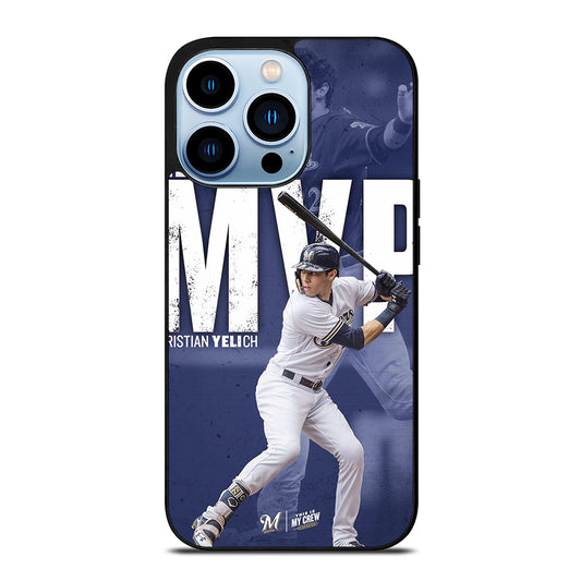CHRISTIAN YELICH MILWAUKEE BREWERS FOOTBALL 2 iPhone 13 Pro Max Case Cover
