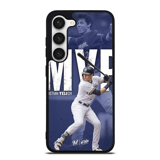 CHRISTIAN YELICH MILWAUKEE BREWERS FOOTBALL 2 Samsung Galaxy S23 Case Cover