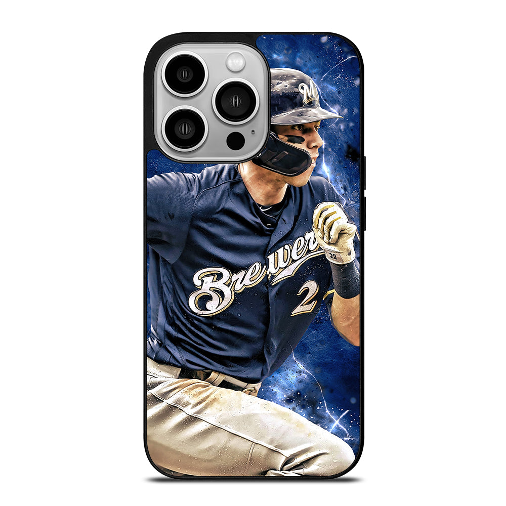 CHRISTIAN YELICH MILWAUKEE BREWERS FOOTBALL iPhone 14 Pro Case Cover