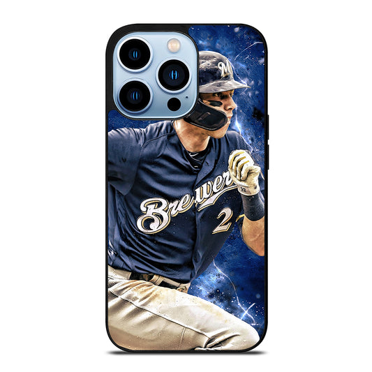 CHRISTIAN YELICH MILWAUKEE BREWERS FOOTBALL iPhone 13 Pro Max Case Cover