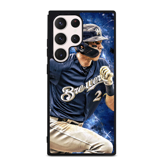 CHRISTIAN YELICH MILWAUKEE BREWERS FOOTBALL Samsung Galaxy S23 Ultra Case Cover