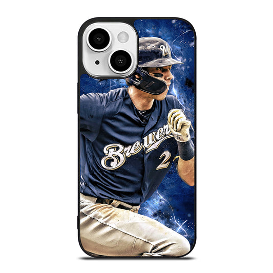 CHRISTIAN YELICH MILWAUKEE BREWERS FOOTBALL iPhone 13 Mini Case Cover