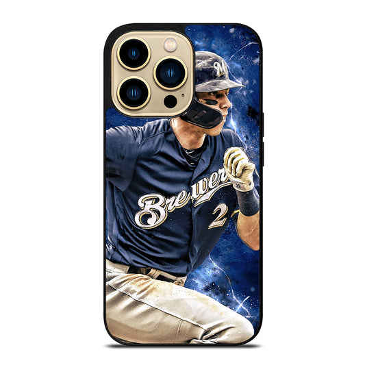 CHRISTIAN YELICH MILWAUKEE BREWERS FOOTBALL iPhone 14 Pro Max Case Cover