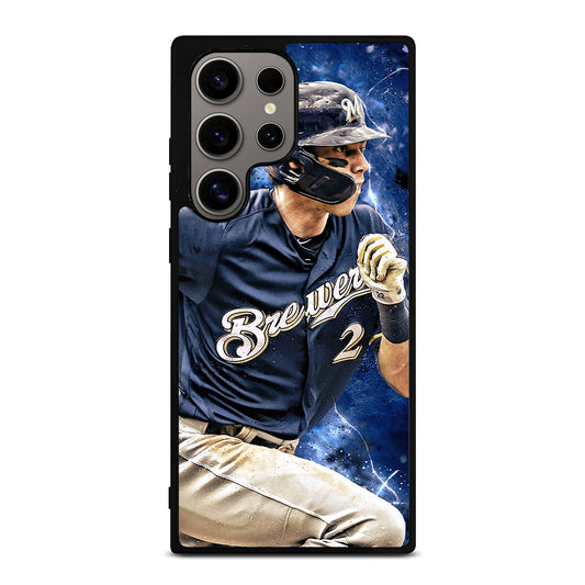 CHRISTIAN YELICH MILWAUKEE BREWERS FOOTBALL Samsung Galaxy S24 Ultra Case Cover