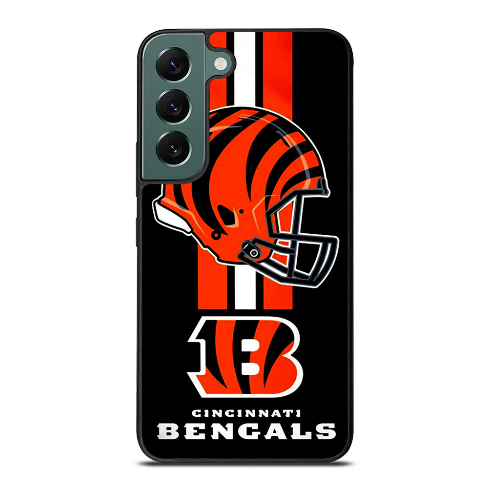 CINCINNATI BENGALS NFL LOGO 4 Samsung Galaxy S22 Case Cover