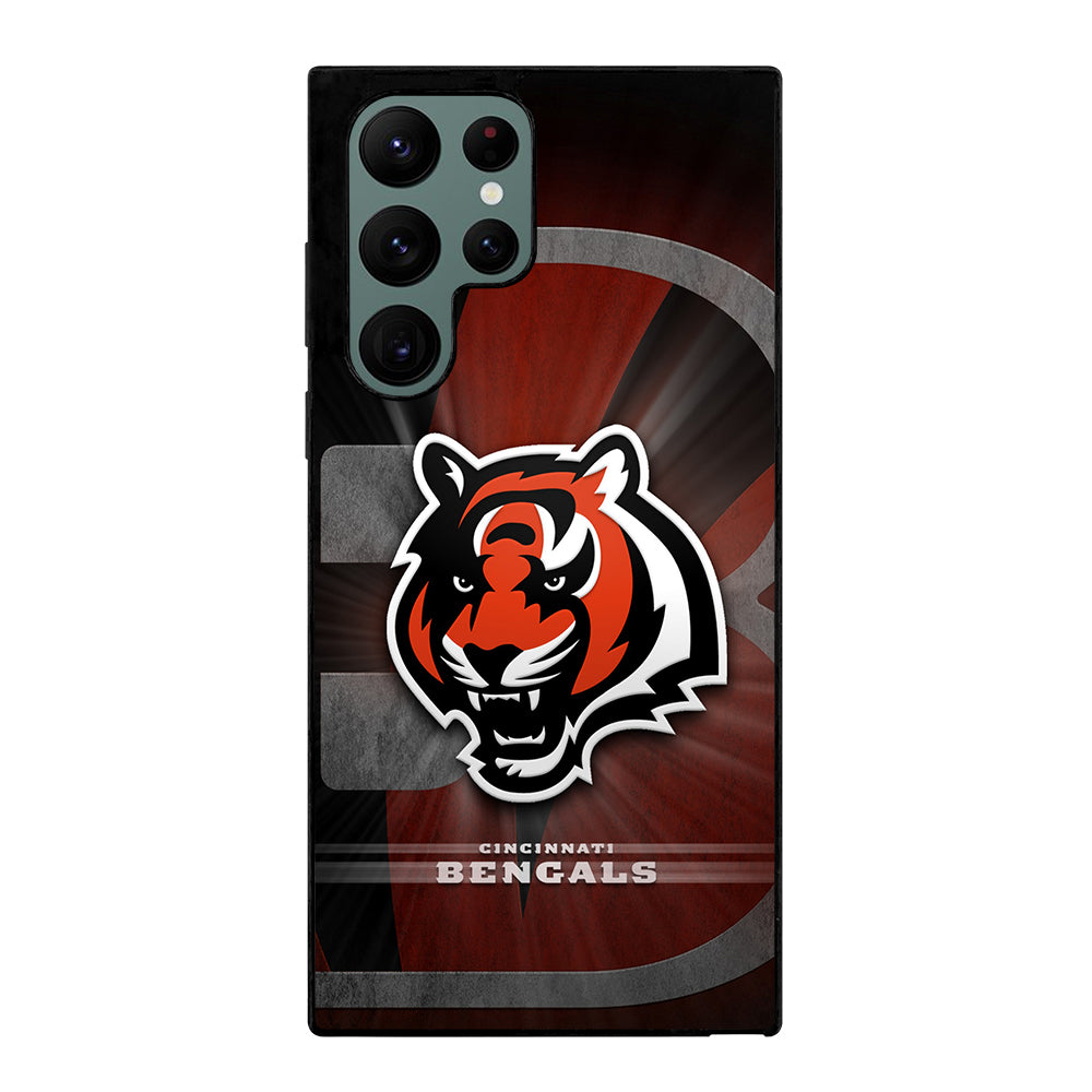 CINCINNATI BENGALS NFL LOGO Samsung Galaxy S22 Ultra Case Cover