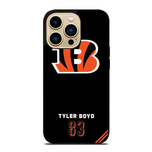 CINCINNATI BENGALS 83 TYLER BOYD iPhone 14 Pro Max Case Cover