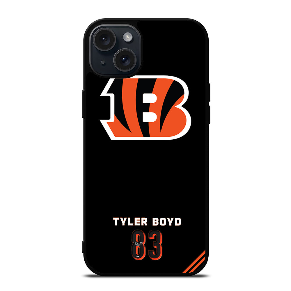 CINCINNATI BENGALS 83 TYLER BOYD iPhone 15 Plus Case Cover