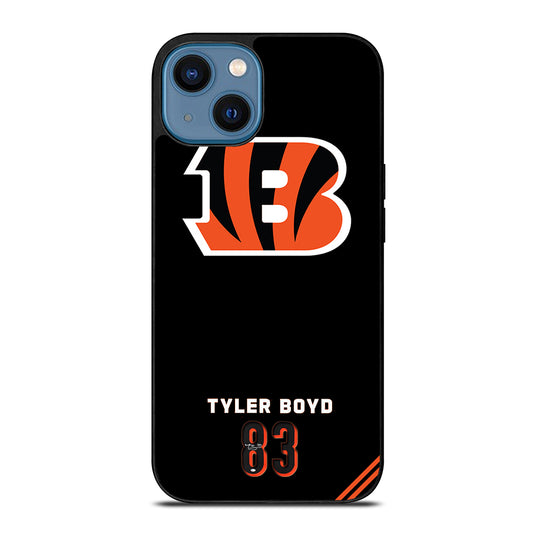 CINCINNATI BENGALS 83 TYLER BOYD iPhone 14 Case Cover