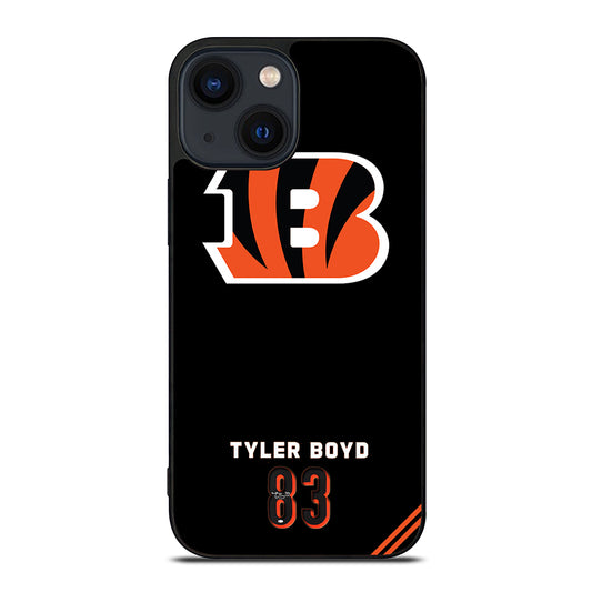 CINCINNATI BENGALS 83 TYLER BOYD iPhone 14 Plus Case Cover