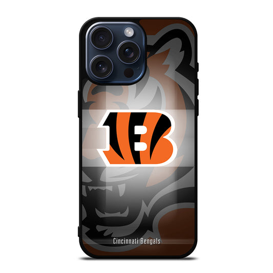 CINCINNATI BENGALS NFL LOGO 2 iPhone 15 Pro Max Case Cover