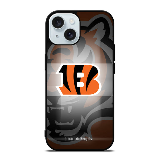 CINCINNATI BENGALS NFL LOGO 2 iPhone 15 Case Cover
