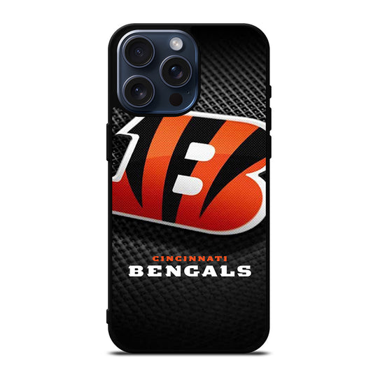 CINCINNATI BENGALS NFL LOGO 3 iPhone 15 Pro Max Case Cover