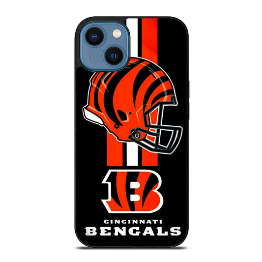 CINCINNATI BENGALS NFL LOGO 4 iPhone 14 Case Cover