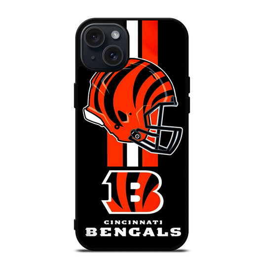 CINCINNATI BENGALS NFL LOGO 4 iPhone 15 Plus Case Cover