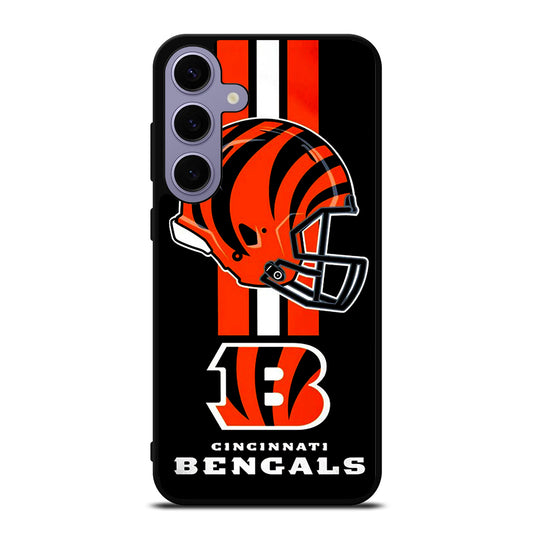 CINCINNATI BENGALS NFL LOGO 4 Samsung Galaxy S24 Plus Case Cover