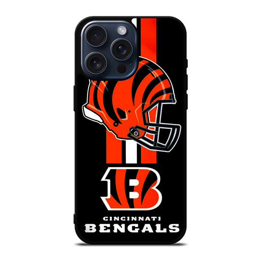 CINCINNATI BENGALS NFL LOGO 4 iPhone 15 Pro Max Case Cover