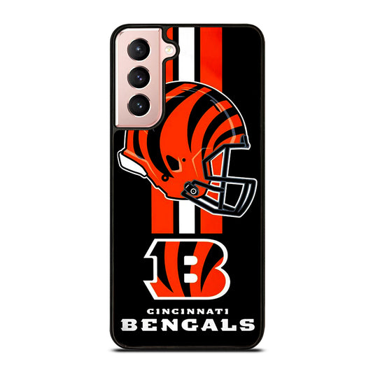 CINCINNATI BENGALS NFL LOGO 4 Samsung Galaxy S21 Case Cover