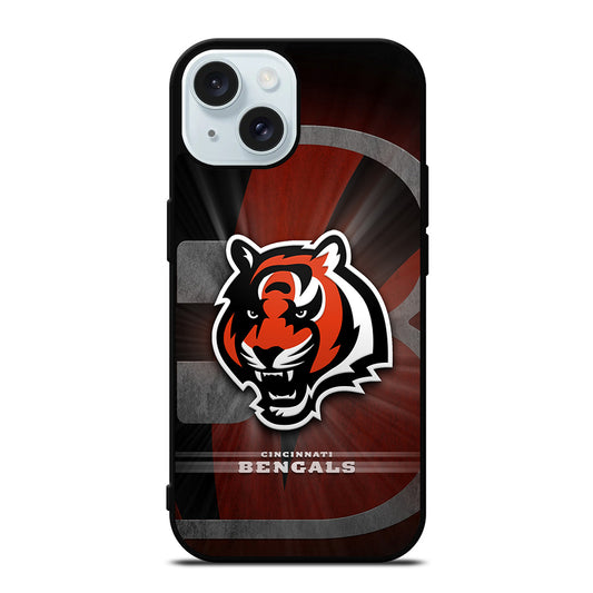 CINCINNATI BENGALS NFL LOGO iPhone 15 Case Cover