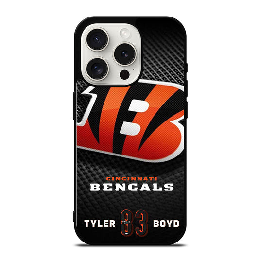 CINCINNATI BENGALS TYLER BOYD 83 iPhone 15 Pro Case Cover