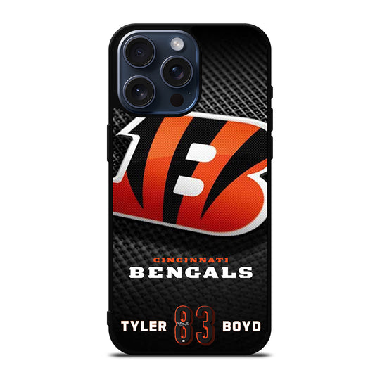 CINCINNATI BENGALS TYLER BOYD 83 iPhone 15 Pro Max Case Cover