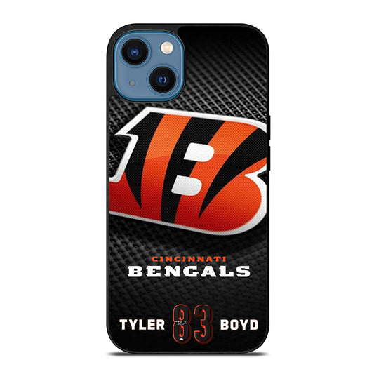 CINCINNATI BENGALS TYLER BOYD 83 iPhone 14 Case Cover