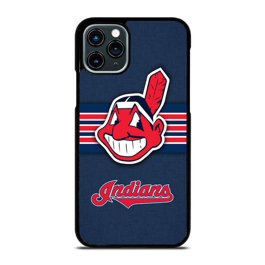 CLEVELAND INDIANS MLB STRIPE iPhone 11 Pro Case Cover