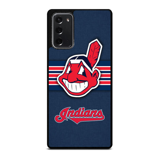 CLEVELAND INDIANS MLB STRIPE Samsung Galaxy Note 20 Case Cover