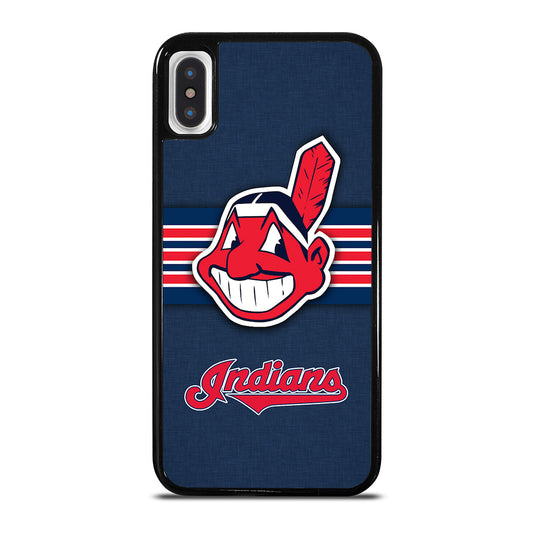 CLEVELAND INDIANS MLB STRIPE iPhone X / XS Case Cover