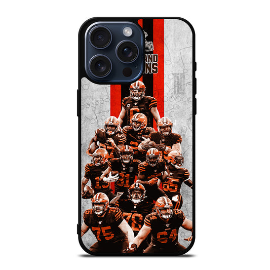 CLEVELAND BROWNS NFL LOGO 1 iPhone 15 Pro Max Case Cover