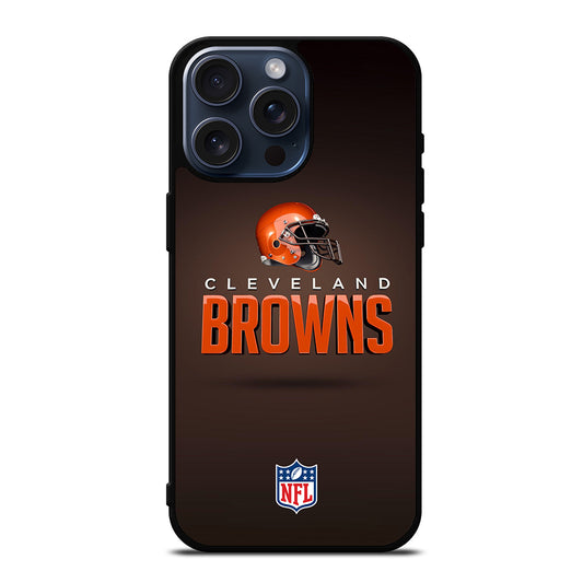 CLEVELAND BROWNS NFL LOGO 3 iPhone 15 Pro Max Case Cover