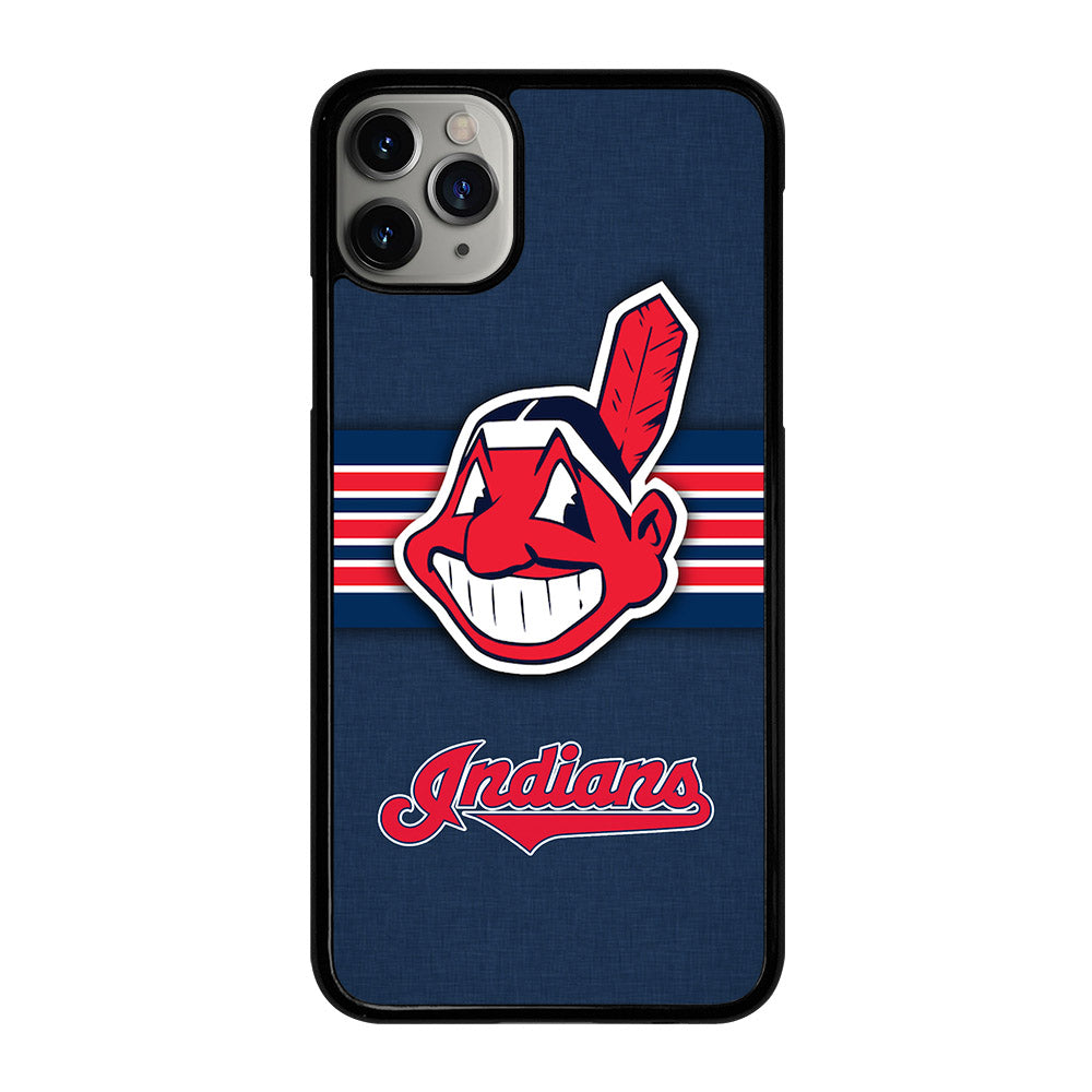 CLEVELAND INDIANS MLB STRIPE iPhone 11 Pro Max Case Cover