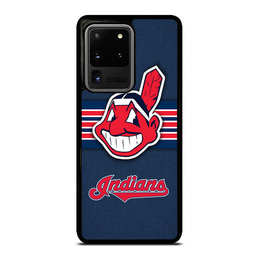 CLEVELAND INDIANS MLB STRIPE Samsung Galaxy S20 Ultra Case Cover