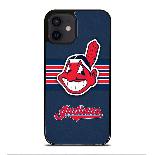CLEVELAND INDIANS MLB STRIPE iPhone 12 Mini Case Cover