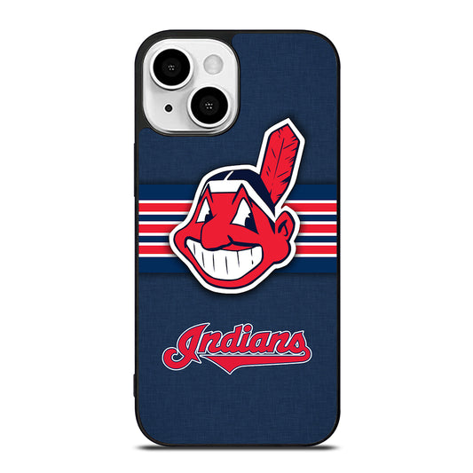 CLEVELAND INDIANS MLB STRIPE iPhone 13 Mini Case Cover