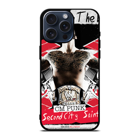 CM PUNK POSTER iPhone 15 Pro Max Case Cover