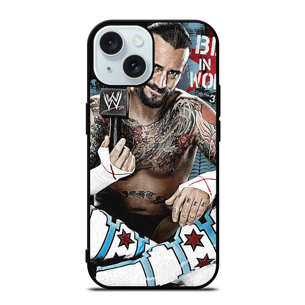 CM PUNK WRESTLER iPhone 15 Case Cover