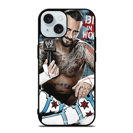 CM PUNK WRESTLER iPhone 15 Case Cover