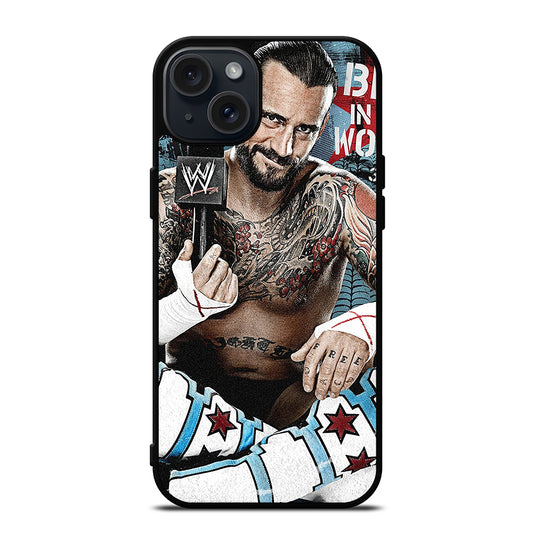 CM PUNK WRESTLER iPhone 15 Plus Case Cover