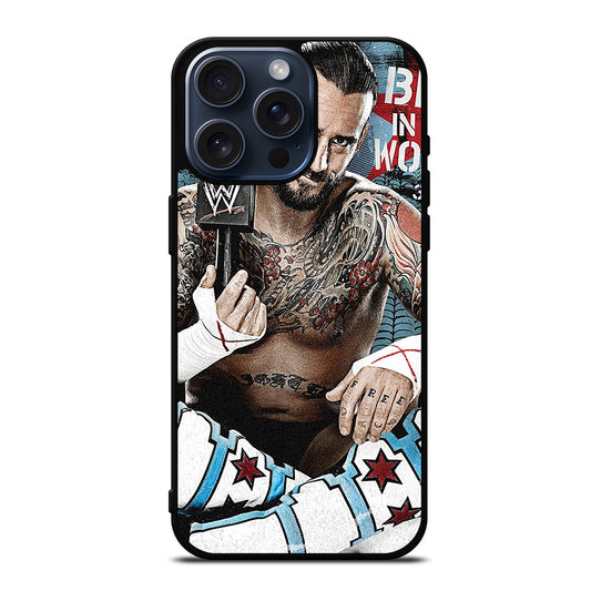 CM PUNK WRESTLER iPhone 15 Pro Max Case Cover