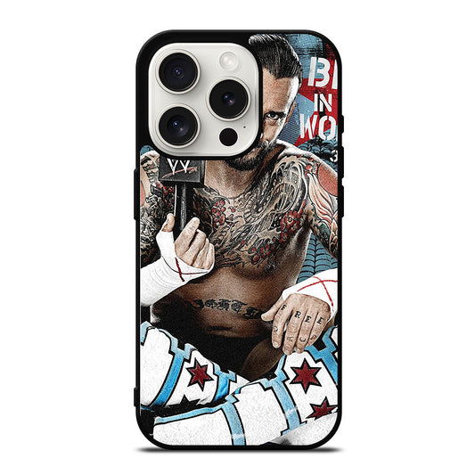 CM PUNK WRESTLER iPhone 15 Pro Case Cover