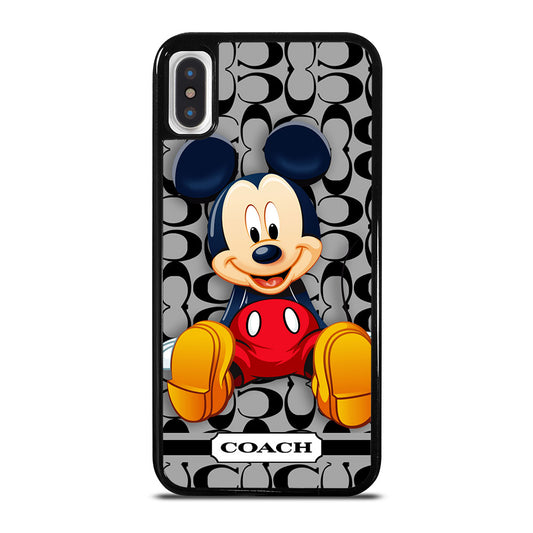 COACH MICKEY MOUSE CARTOON iPhone X / XS Case Cover