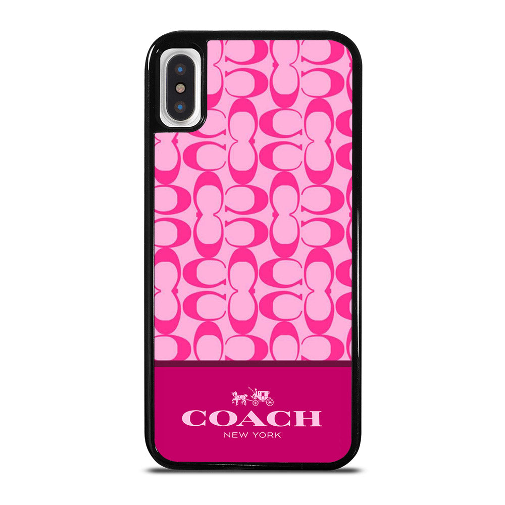 COACH NEW YORK PINK PATTERN iPhone X / XS Case Cover