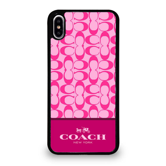 COACH NEW YORK PINK PATTERN iPhone XS Max Case Cover