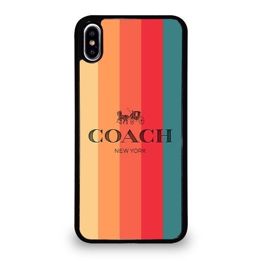 COACH NEW YORK STRIPE iPhone XS Max Case Cover