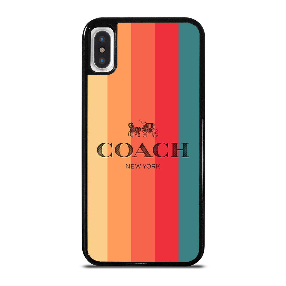 COACH NEW YORK STRIPE iPhone X / XS Case Cover