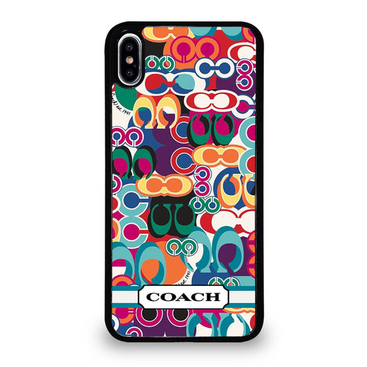 COACH PATTERN iPhone XS Max Case Cover